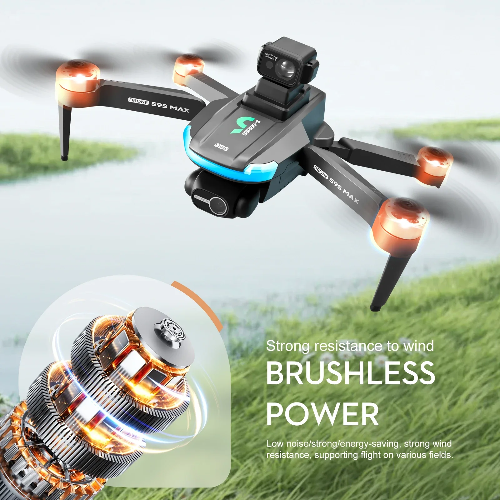 جديد S9S ماكس طائرة صغيرة بدون - مراجعة Drone Lidar وسعره