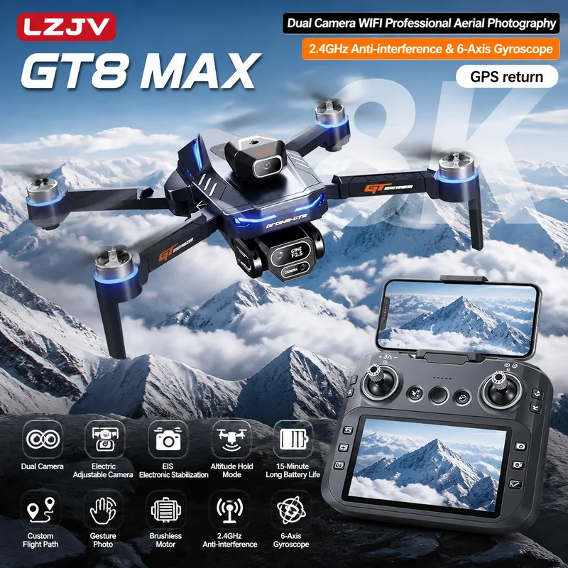 طائرة بدون طيار GT8 ماكس قابلة - مراجعة Drone Multispectral وسعره