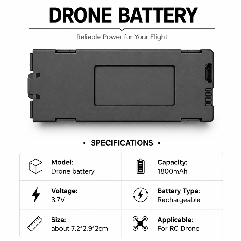 بطارية ليثيوم أيون قابلة لإعاد - مراجعة Eachine Drone E58 وسعره