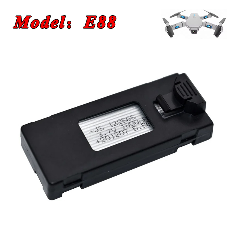 3.7 فولت 1200 مللي أمبير 1800  - مراجعة Eachine Drone E58 وسعره
