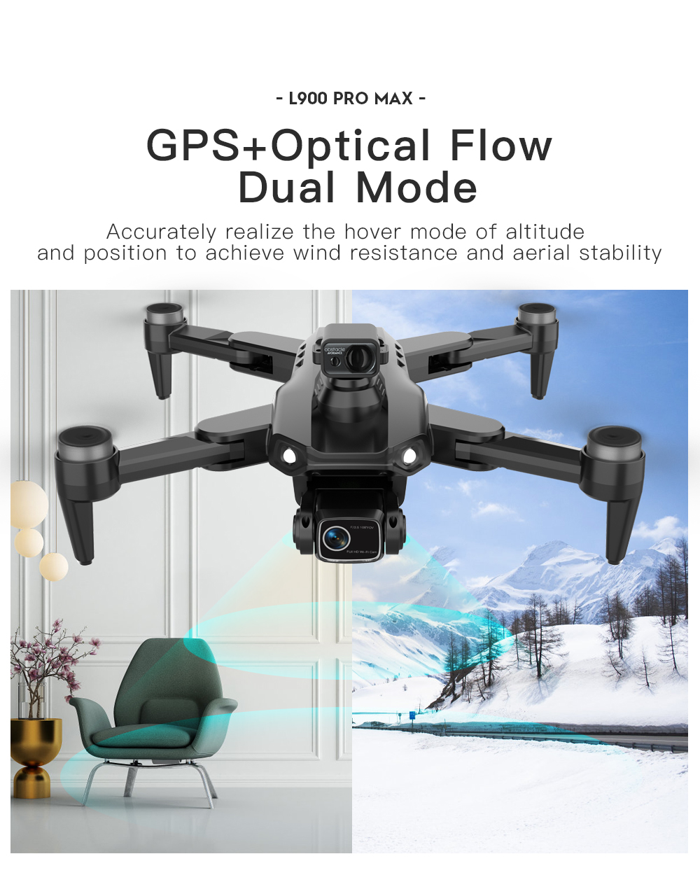 LYZRC L900 PRO MAX تجنب العوائ - مراجعة Drone Multispectral وسعره