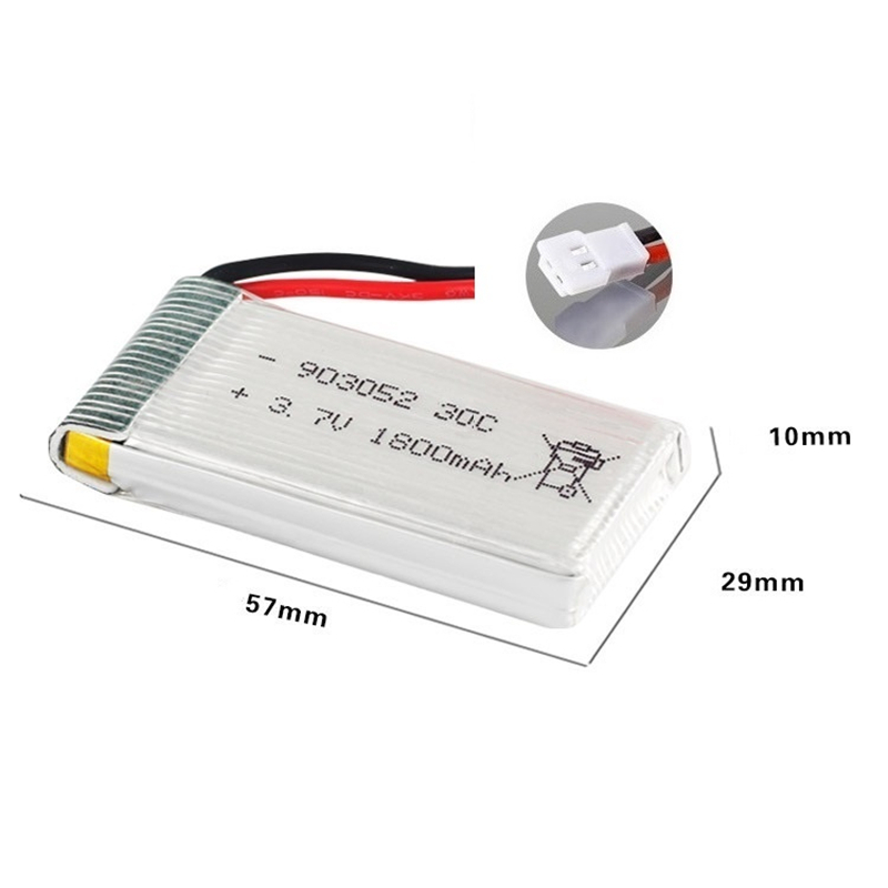 بطارية ليثيوم بوليمر محسنة 3.7 - مراجعة Eachine Drone E58 وسعره